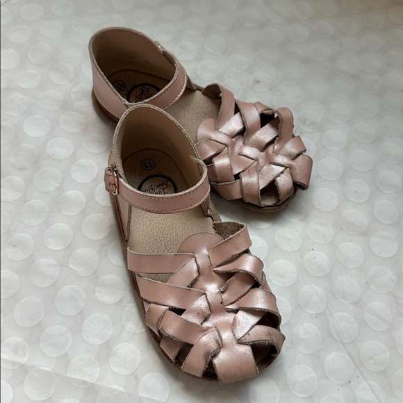 Little Love Bug The Ella Sandal Pearl Pink / 11 (Barefoot Sole) - Picture 1 of 8